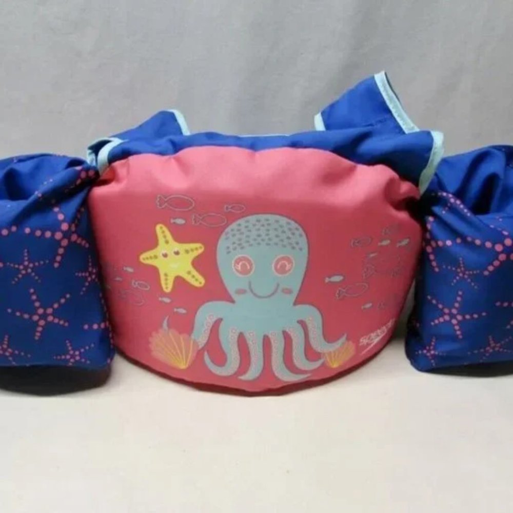 SPEEDO Splash Jammer Kids' Octopus Swim Life Jacket Vest Arm Floats